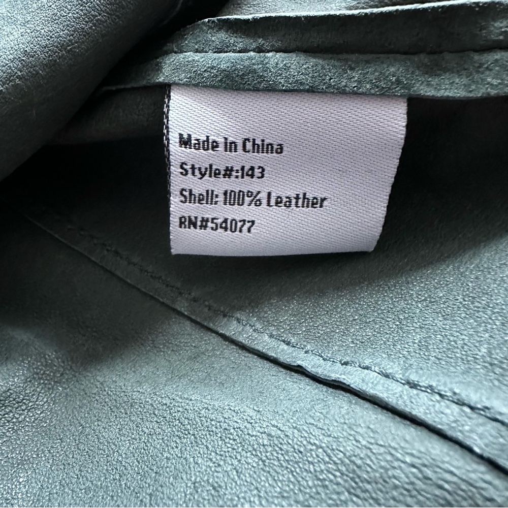 Cabi All Leather Snap Up Button Collared Shirt Xs - image 4